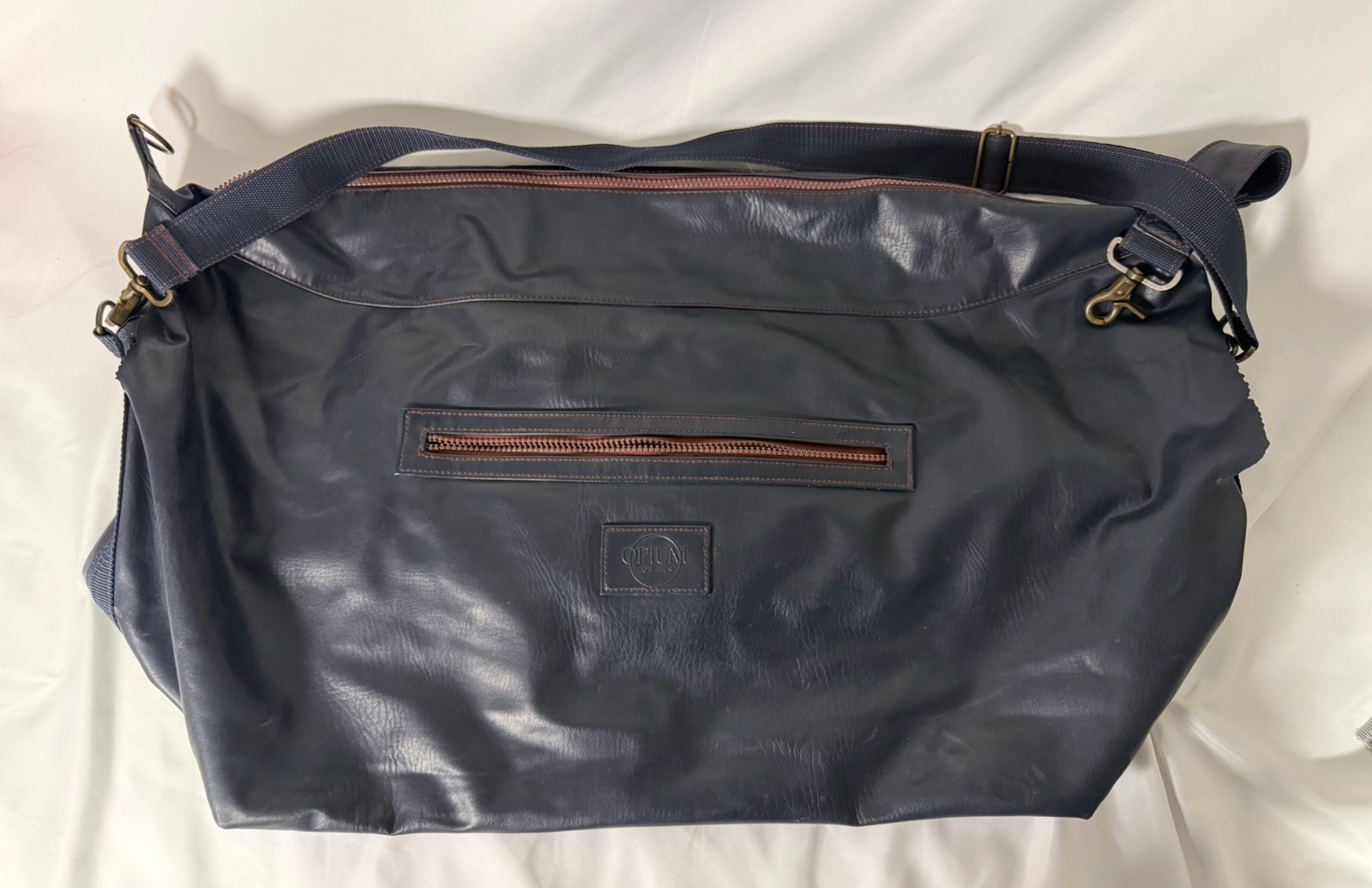 VTG Opium for Men YSL Yves Saint Laurent Navy Blue Faux Duffle Promotional Bag