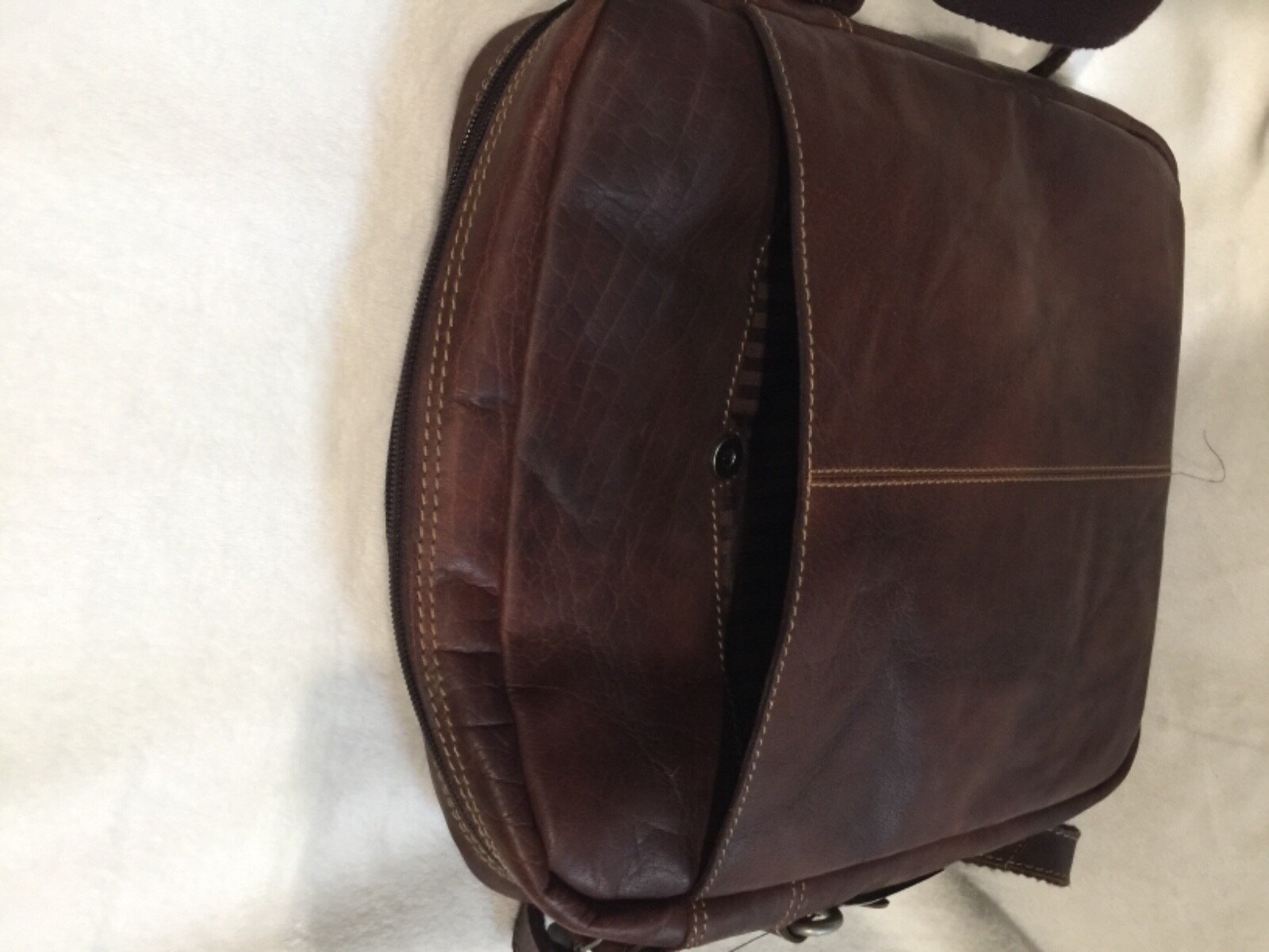 Jack Georges Voyager Collection Full Size Crossbody 7206 brown