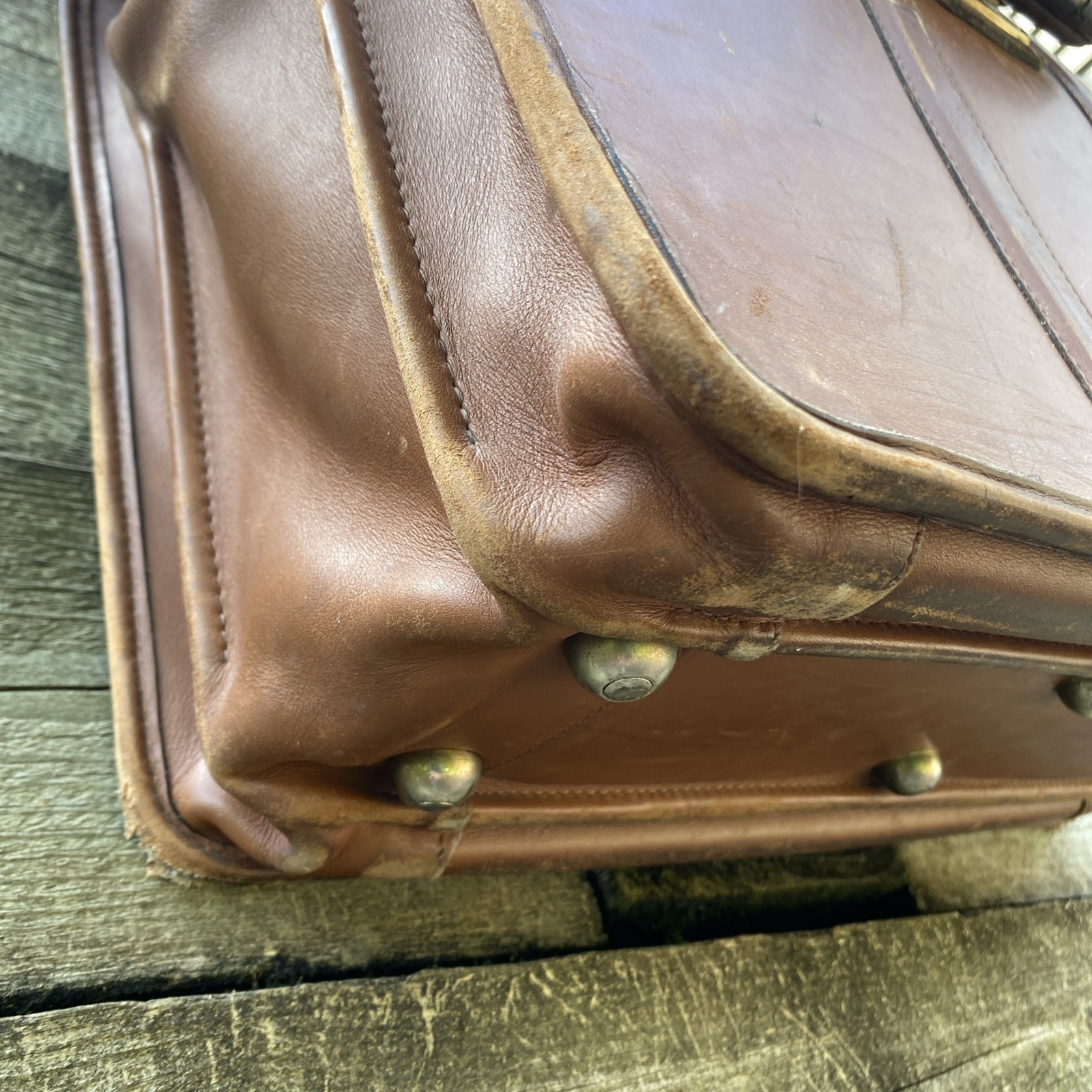 Vintage Coach All Leather Briefcase Style 5420 RARE