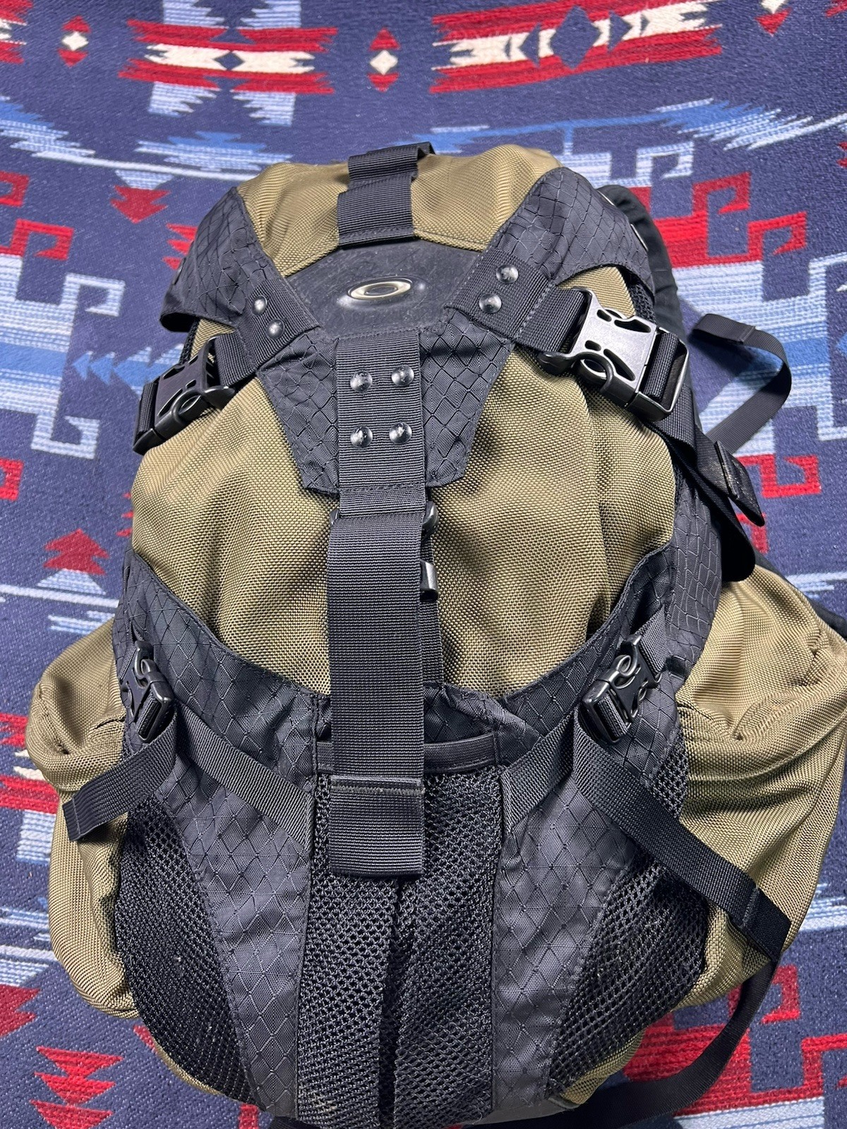 Vtg Oakley Icon Backpack Tactical 90s Y2K USA Software Carry On Olive 2.0 3.0