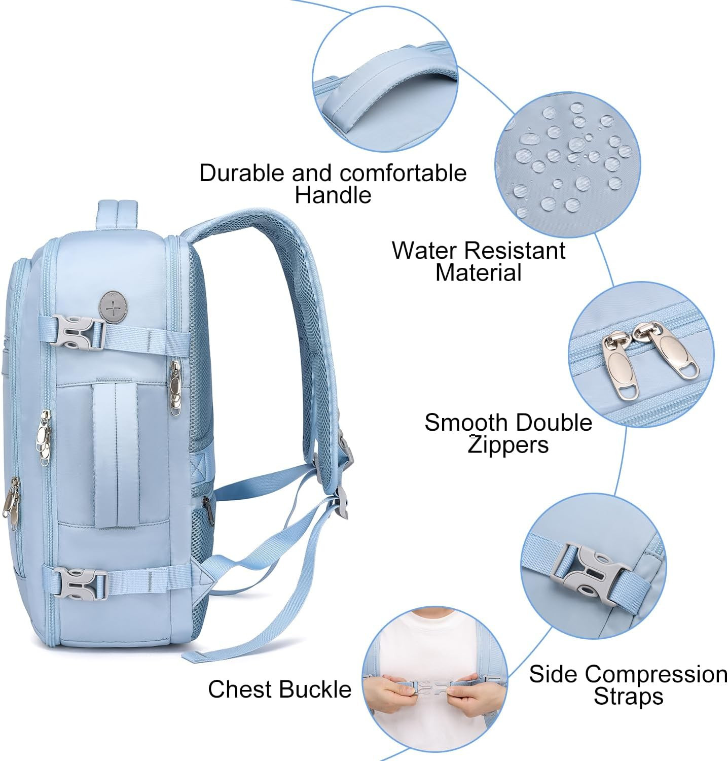 Travel Backpack for Men Women,Carry on Backpack Airline Approved,Backpack for Co