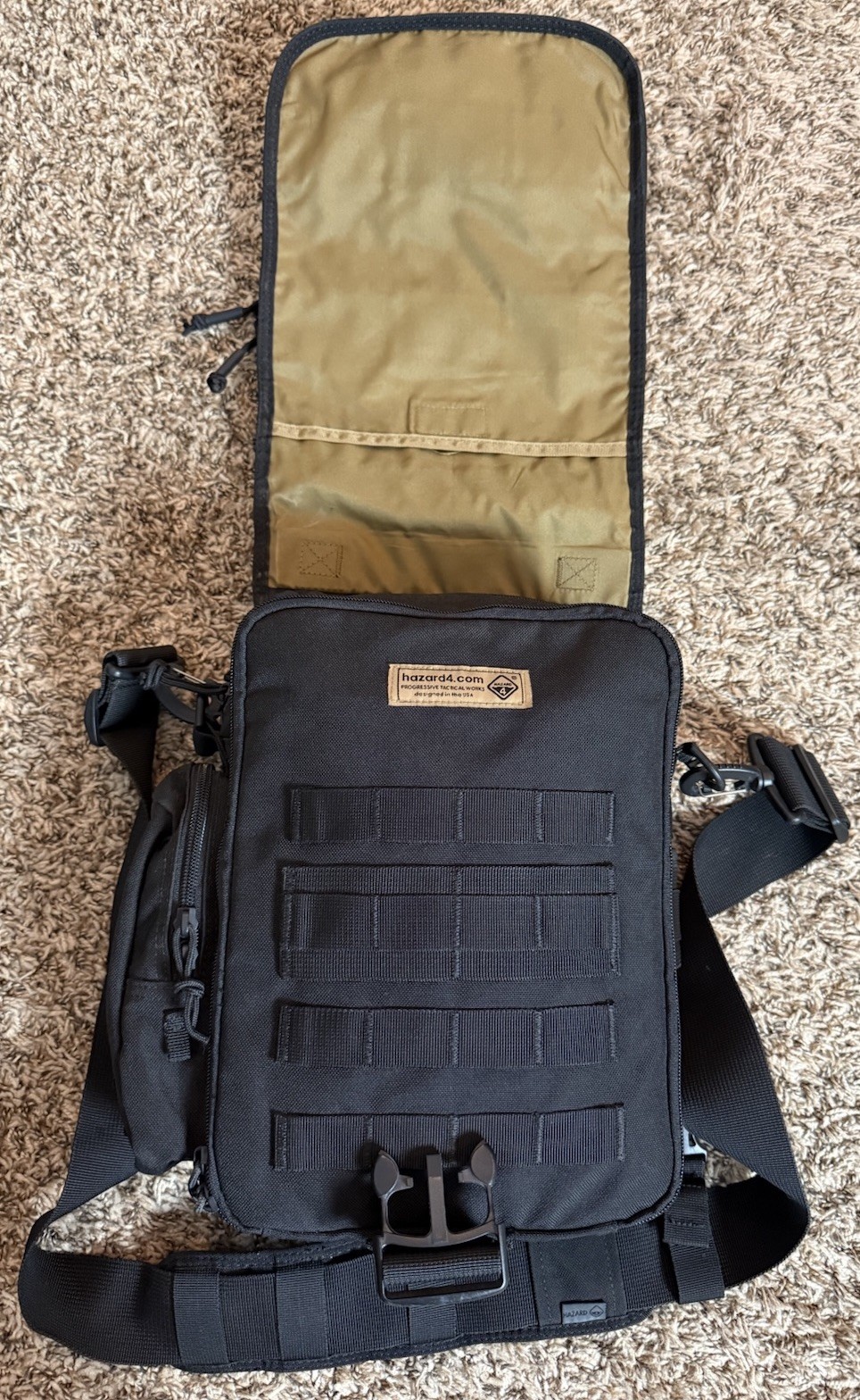 Hazard 4 Tonto Concealed Carry EDC Black Mini-Messenger, No.1 US Tactical Brand