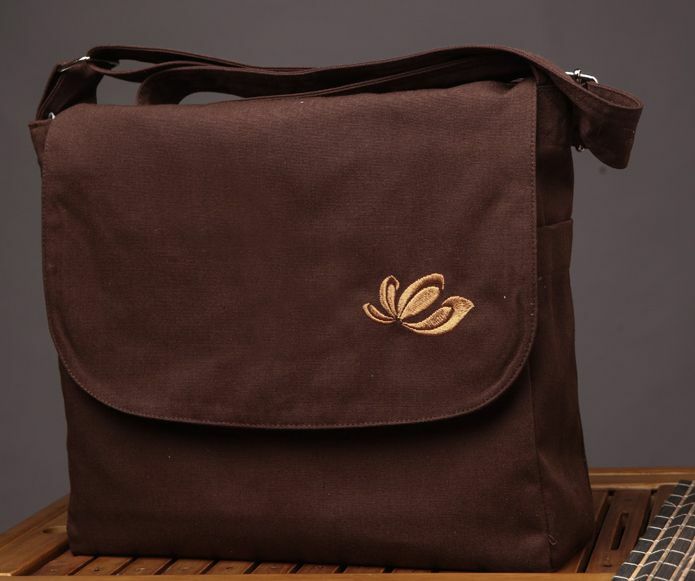 China Canvas Buddhism Buddha Zen Small Bag Shaolin Monks Kung Fu Embroidery Bag