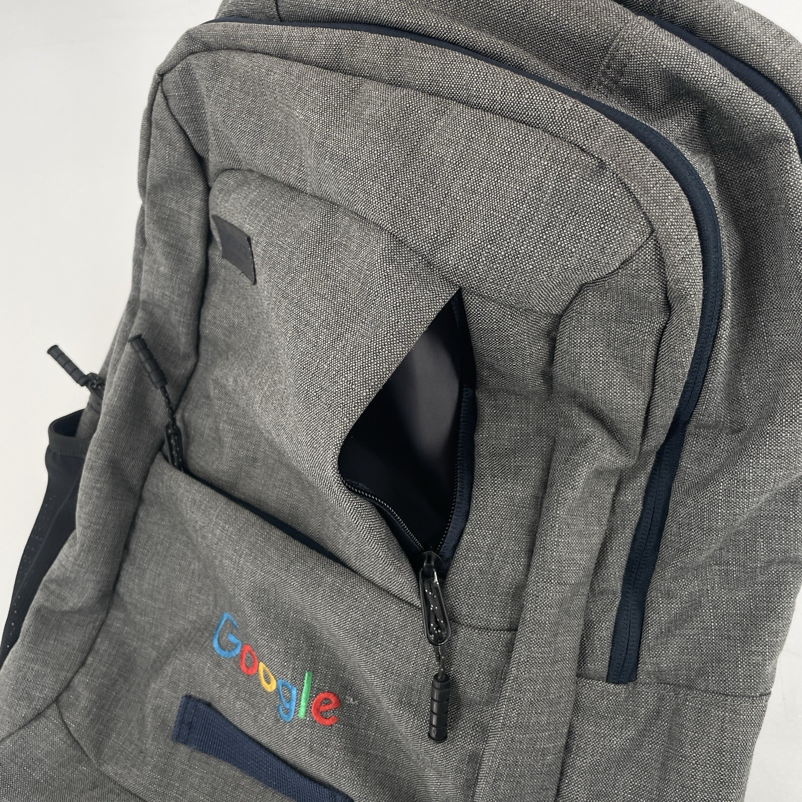 Timbuk2 Google Parkside Backpack in Gray – Laptop Sleeve -Google Logo Embroidery