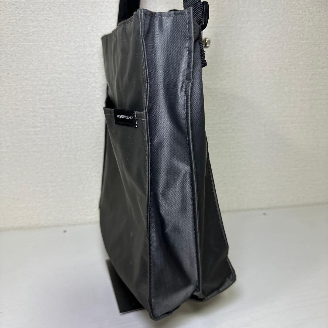 Urban Research 2WAY Shoulder Bag Tote Bag Gray Tech Type