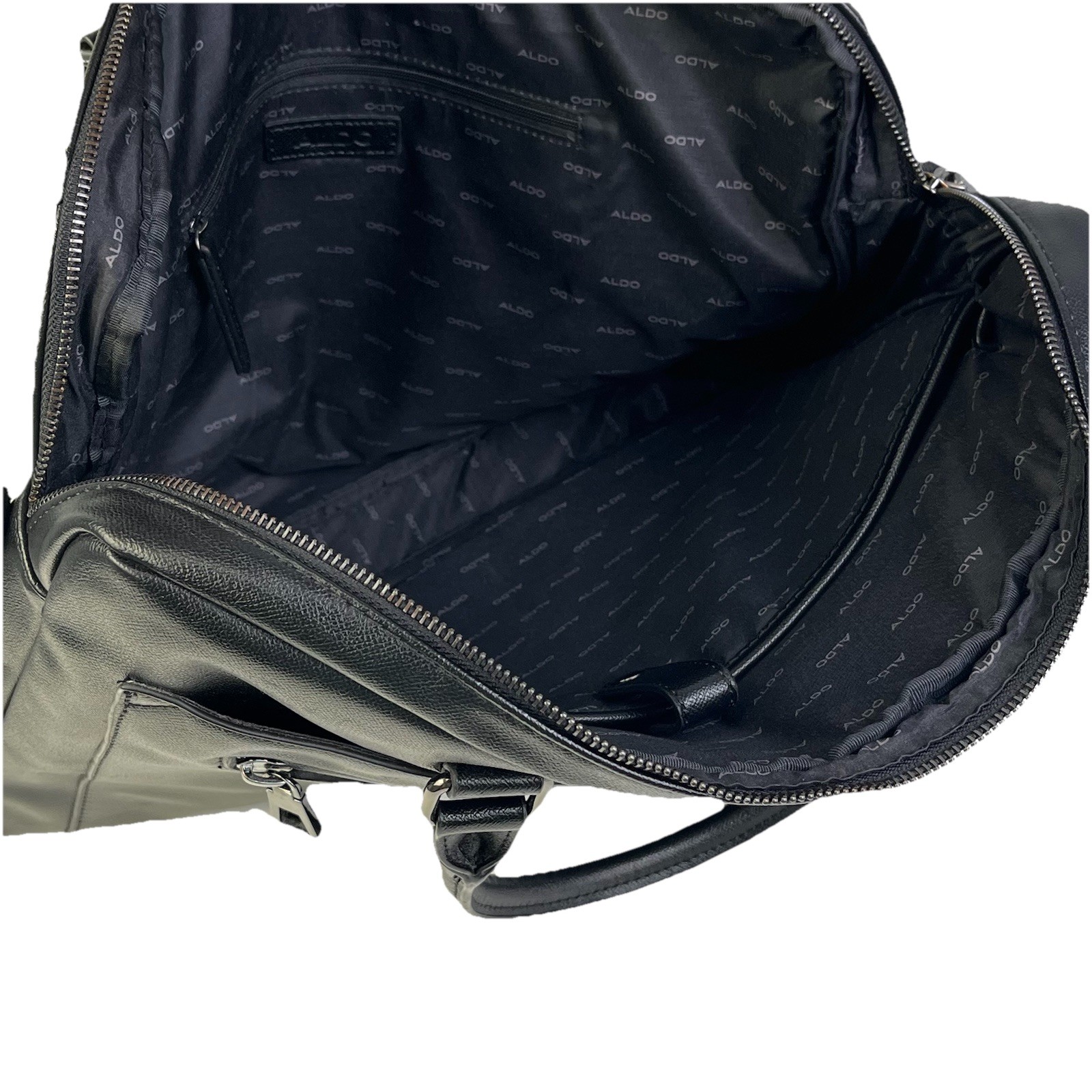 Aldo Messenger Bag Black Laptop Computer Zipper Pockets