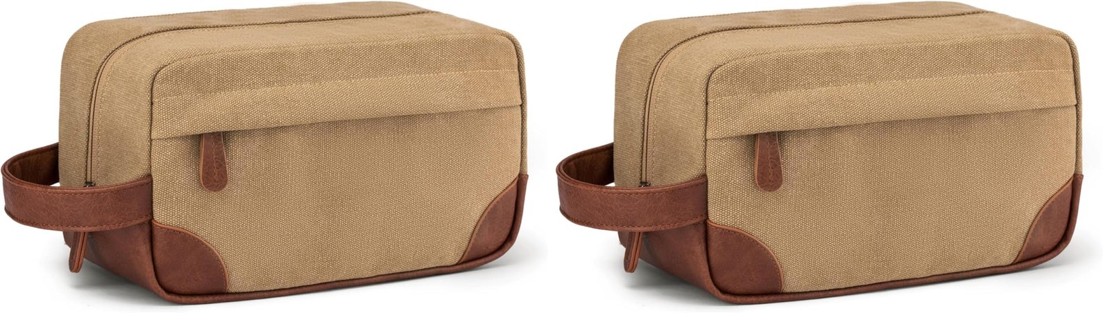 Vorspack Travel Toiletry Bag – Hanging Medium (Pack of 2), Brown
