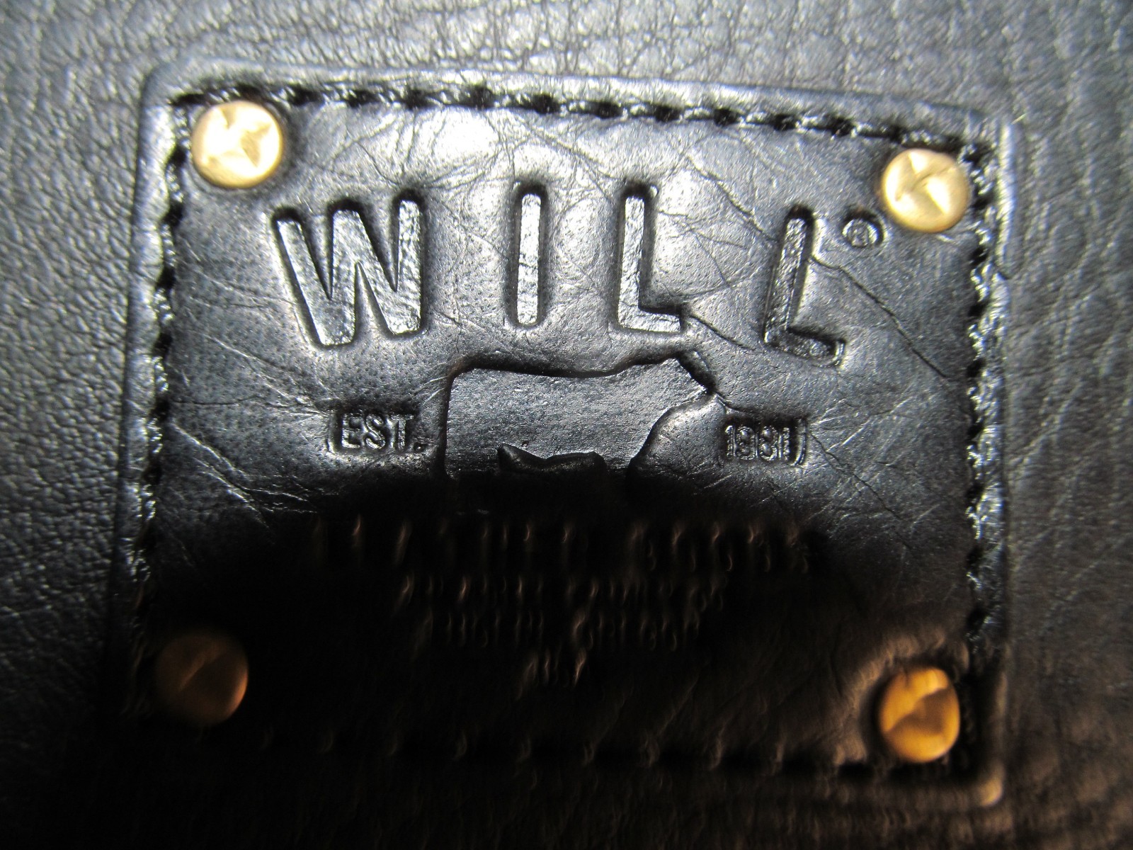 Will Leather Goods, Eugene, OR., Black Leather & Canvas 13″ Laptop Backpack, NWT