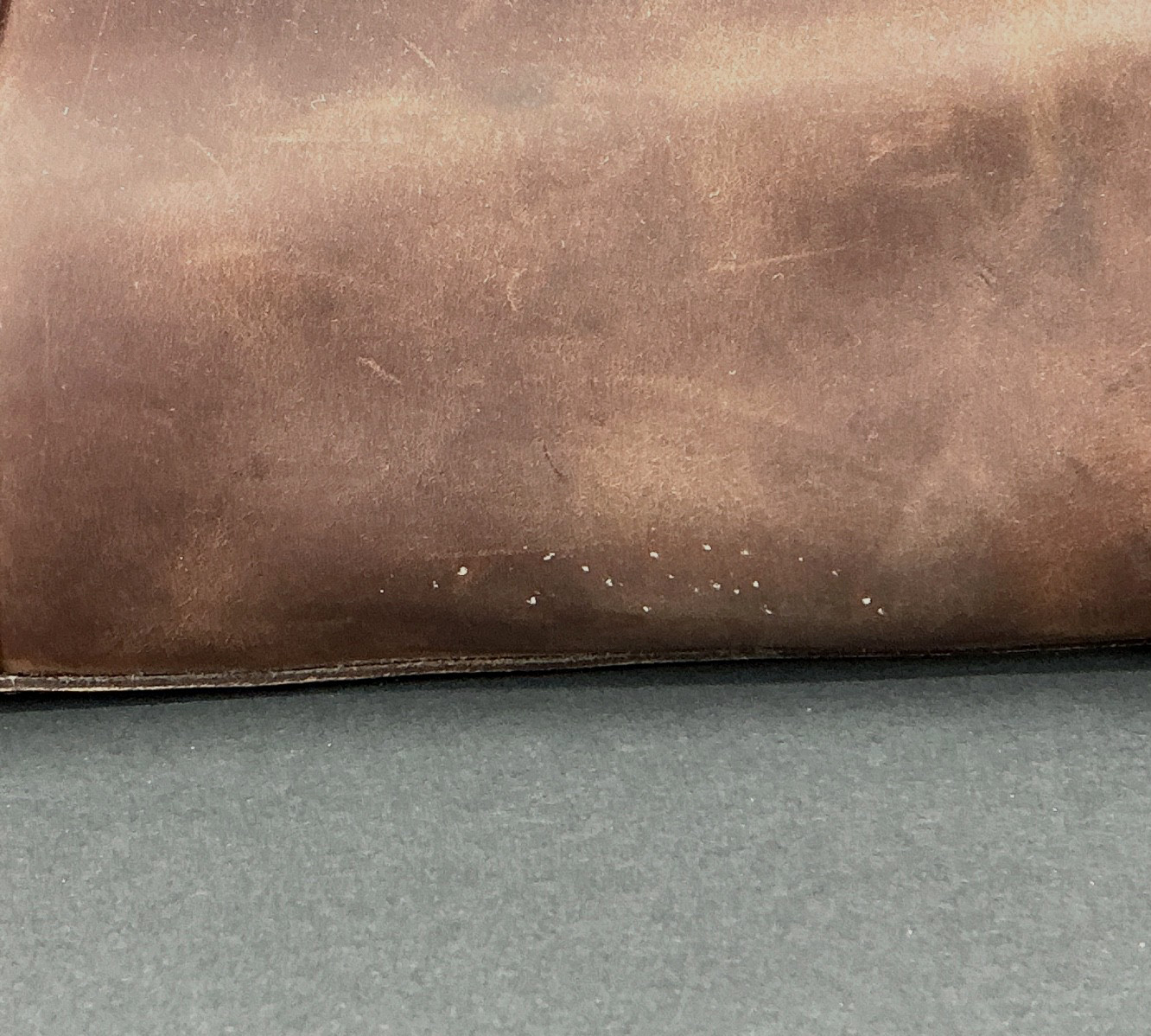 Roots Brown Leather Duffle Bag David E Kelley Productions Weekender Travel Bag