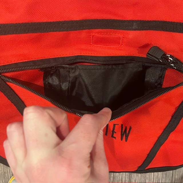 New Red Nylon Messenger Bag ABC’s The View, Adjustable Strap, Lots of Storage
