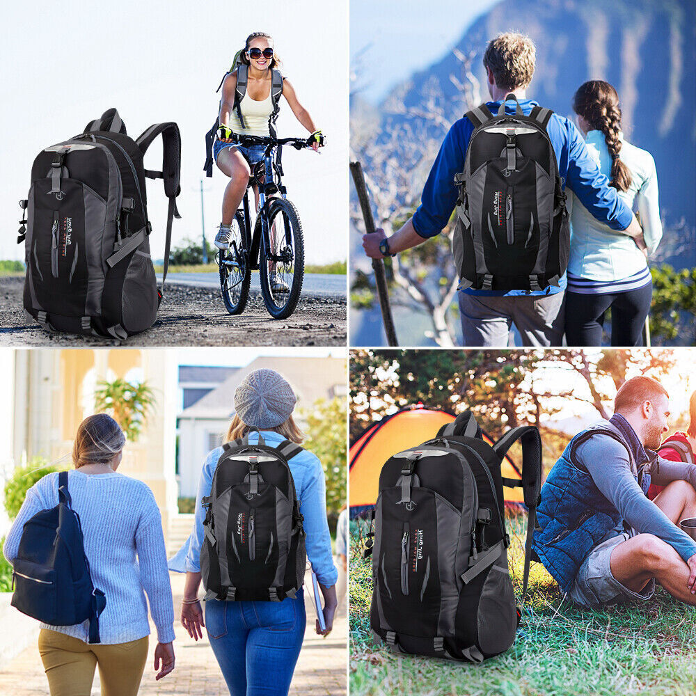 36L Nylon Travel Backpack Waterproof Outdoor Rucksack Men Camping Hiking Bag US