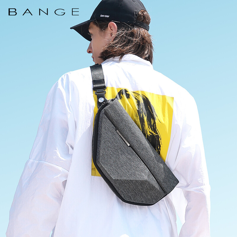 BANGE Casual Business Crossbody Shoulder Men Waterproof Travel Sling Chest Bag
