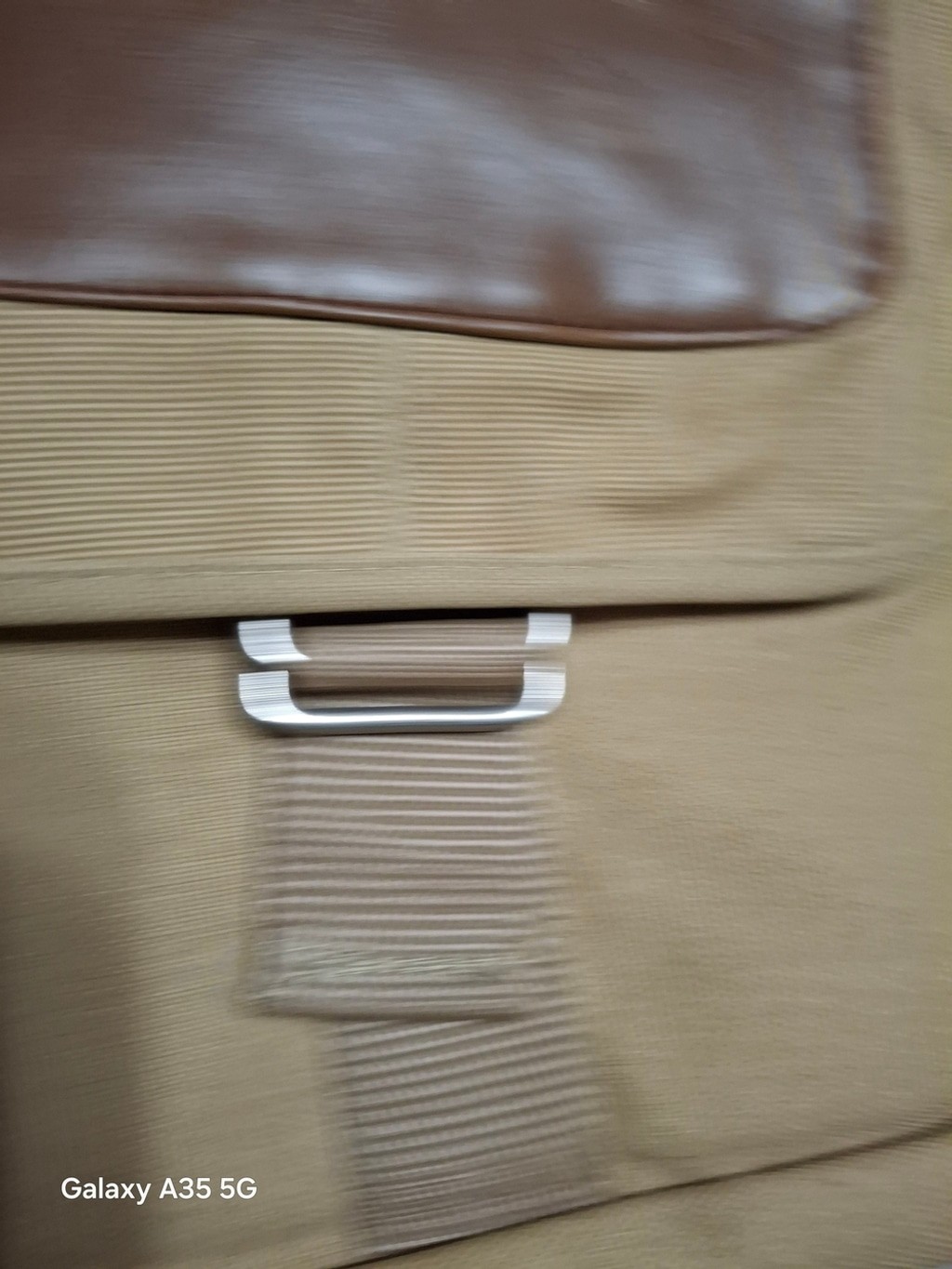 Vintage Field & Co. Canvas Messenger Bag with Leather Trim – Tan
