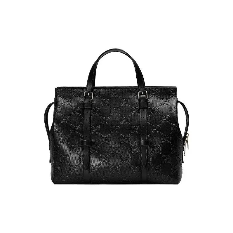 GUCCI Vintage Logo Tote Bag Shopping Bag Crossbody Handbag Men’s 14×6.2×12.5 in