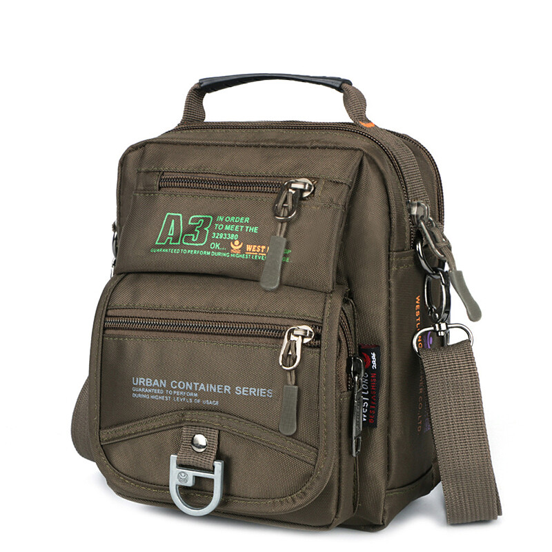 Men’s Multifunction Shoulder Bag Leisure Travel Crossbody Bag Handbag Waterproof