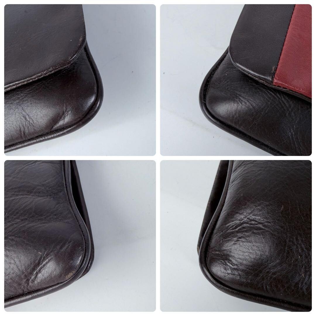 BALLY Trainspotting Brown Leather Crossbody Shoulder Bag Adjustable Strap Men