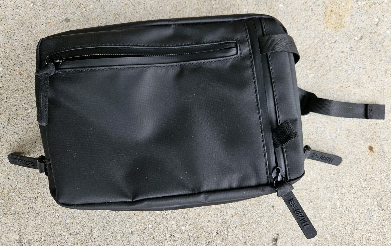 Gravel Travel Bag Organizer Black Water Resistant Toiletry Tech Gear Pouch
