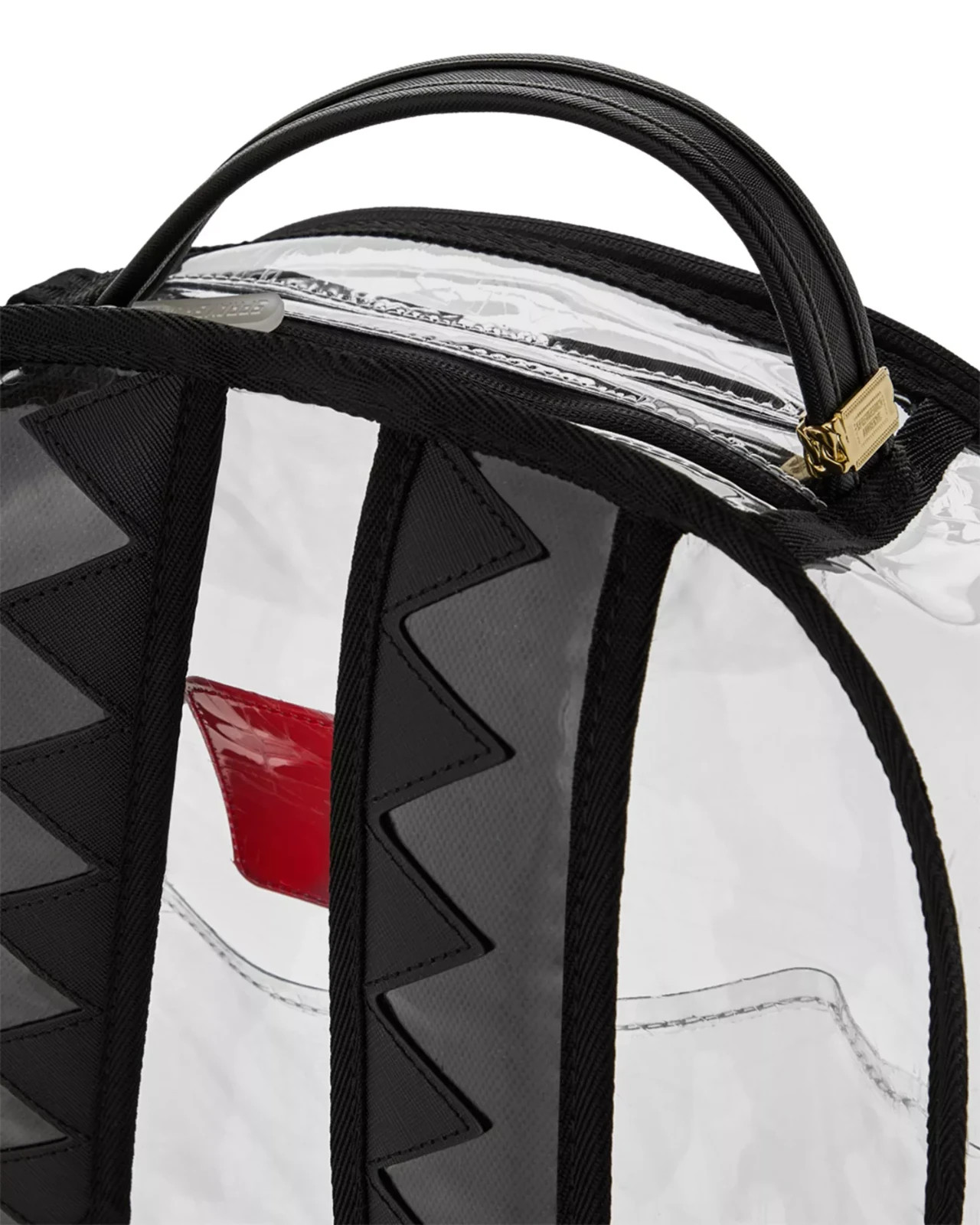 Sprayground Embossed Graff Clear Backpack🔥New PVC Bookbag Large School Bag