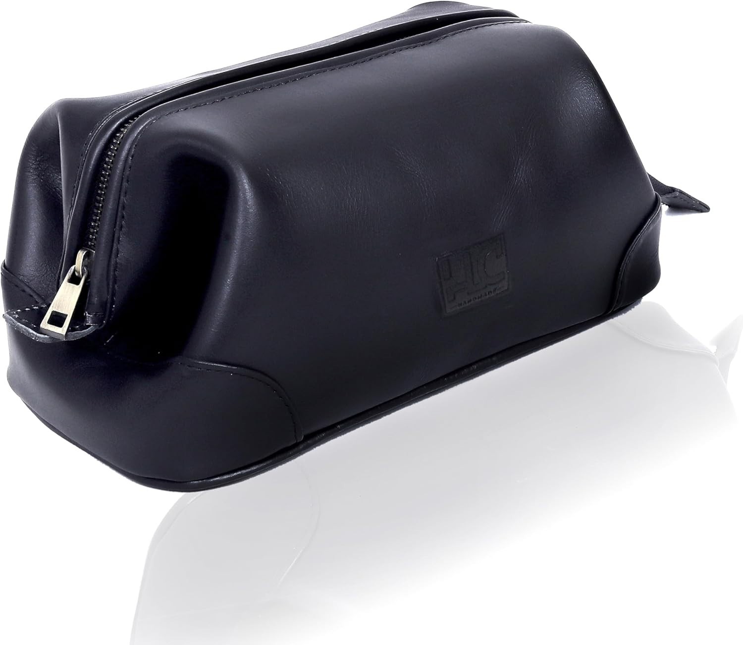 Leather Travel Toiletry Bag Dopp Kit, Shaving & Cosmetic Bag For Men Women