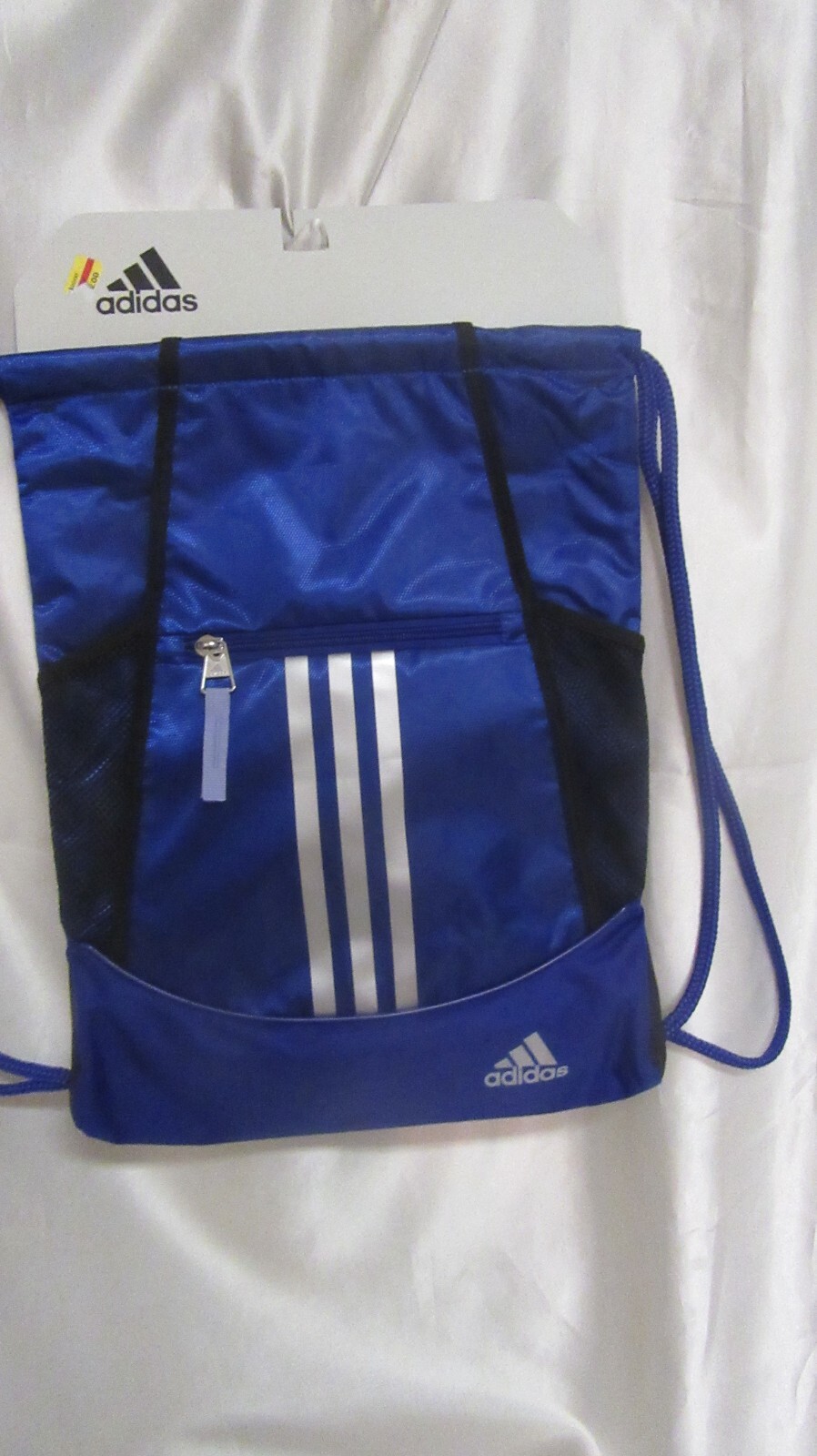 ADIDAS ALLIANCE II SACK PACK (BACK PACK) NEW W/T BLUE /SVR/ METALLIC LIGHTWEIGHT