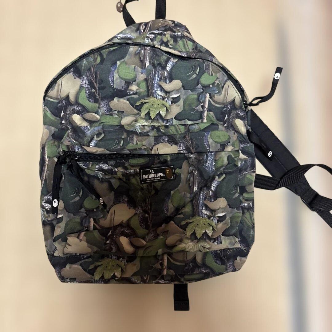 A BATHING APE Backpack Real Tree Camo Vintage Authentic From Japan