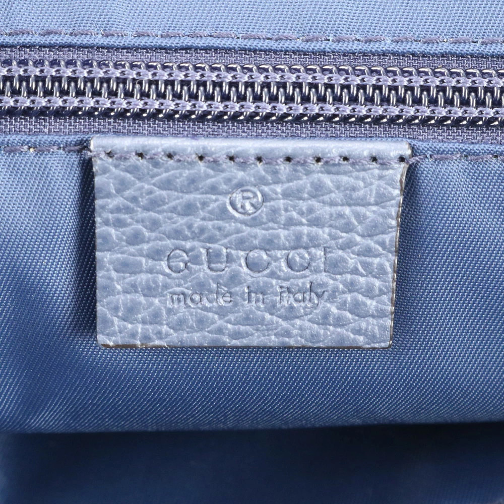 Gucci GG Nylon Leather Tote Bag Navy Size W42cm H33cm D22cm Excellent