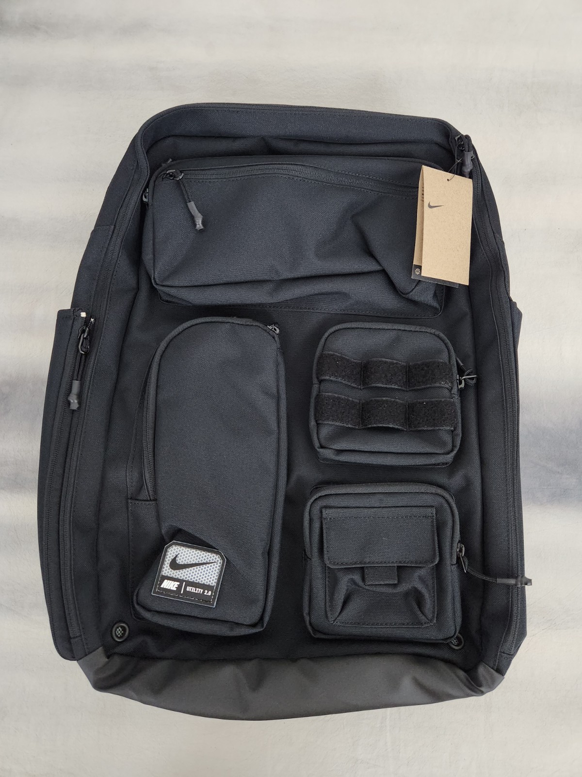 Nike Utility Elite 2.0 Backpack Large 37L Black White FN4173-010 NEW