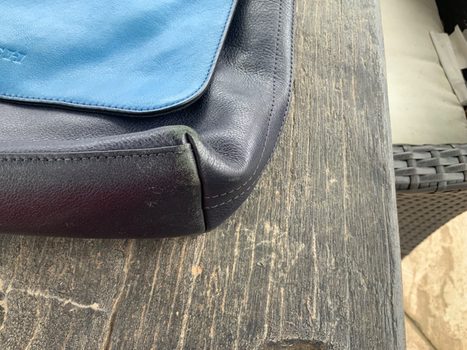 Coach Metropolitan, Sullivan Blue Leather, Crossbody , Messenger, Map Bag.