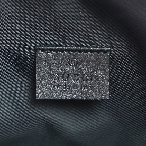 Gucci GG Supreme Canvas Clutch Bag Double Zip Beige Black Pochette