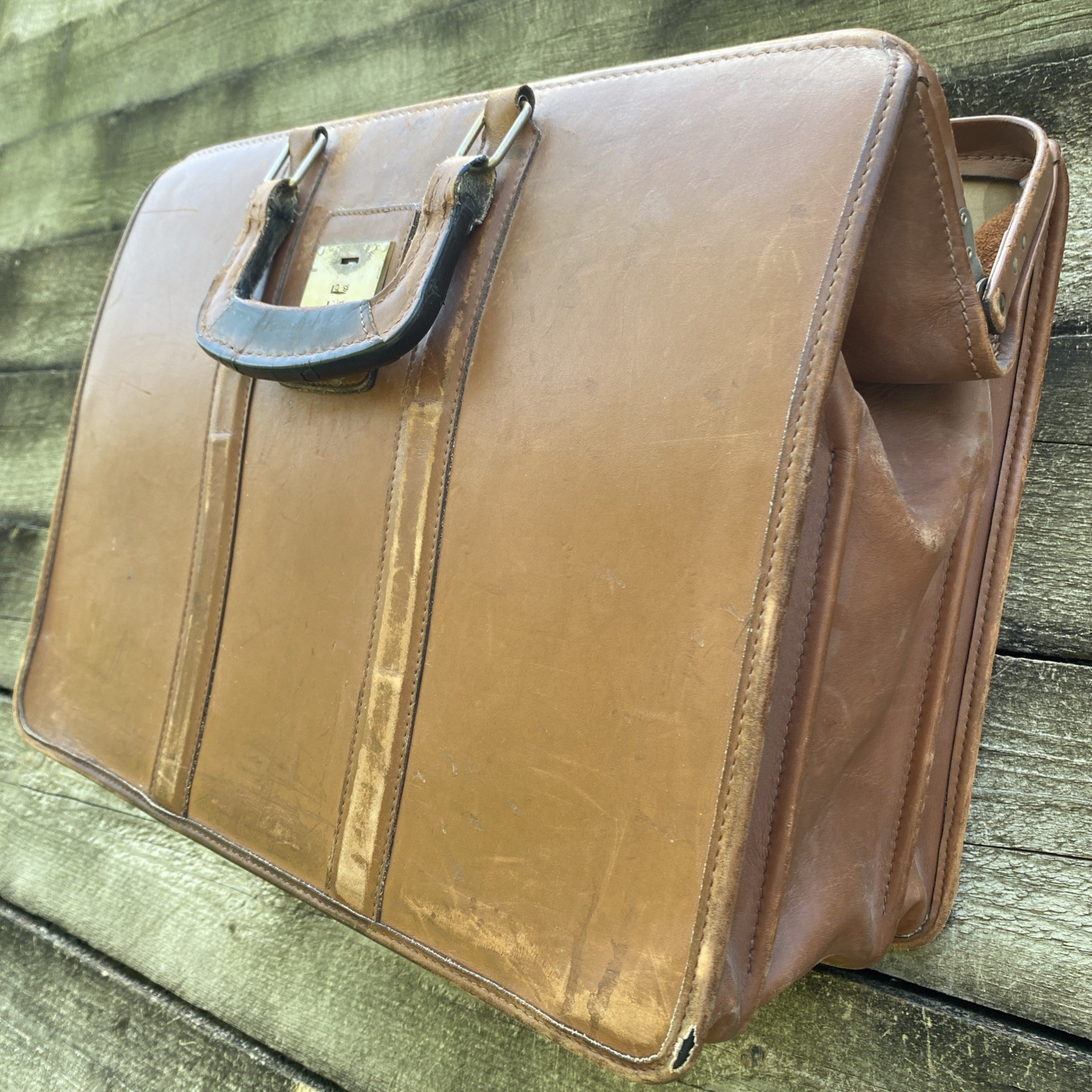 Vintage Coach All Leather Briefcase Style 5420 RARE