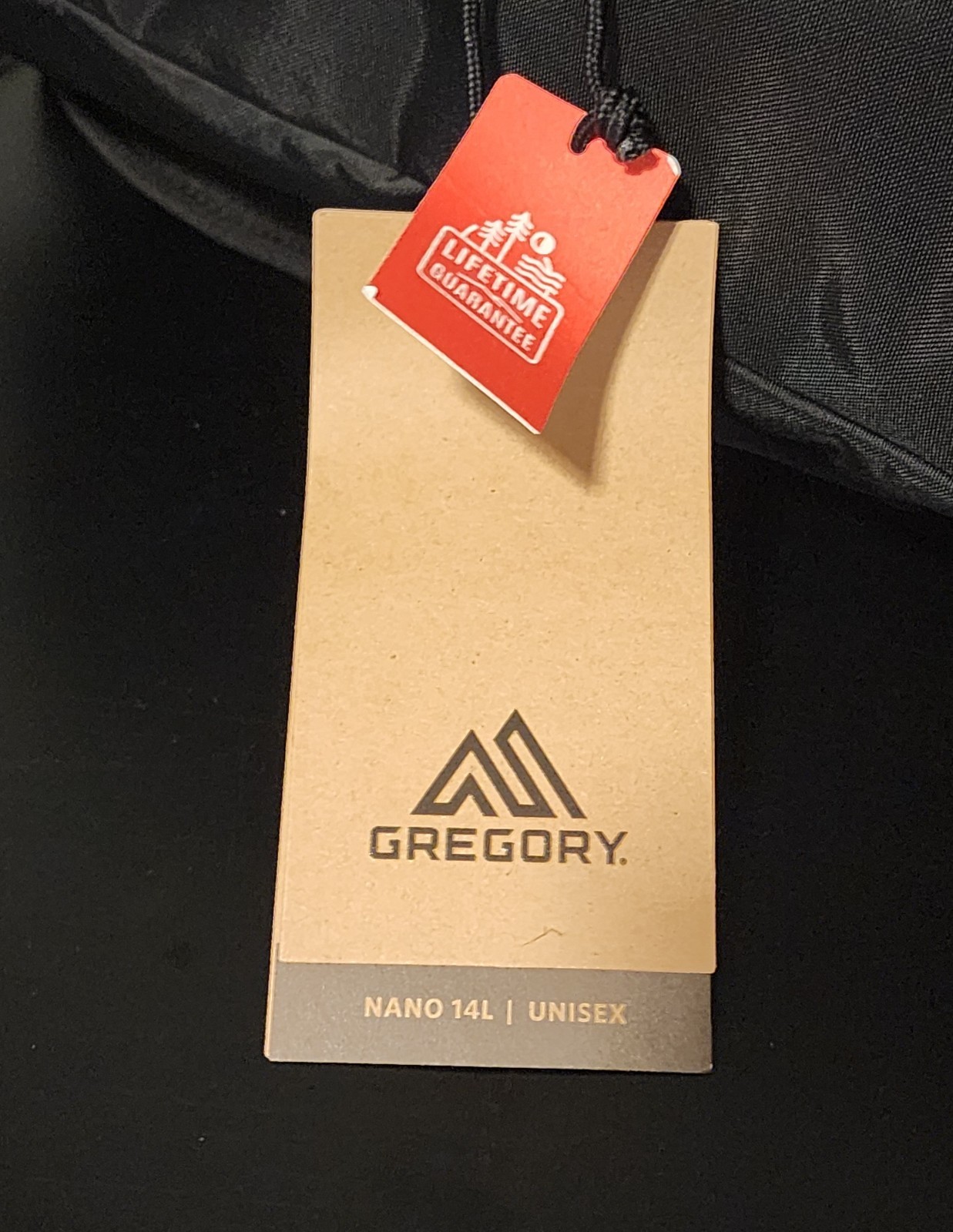NWT Gregory Nano 14 Backpack – Black Woodland Camo