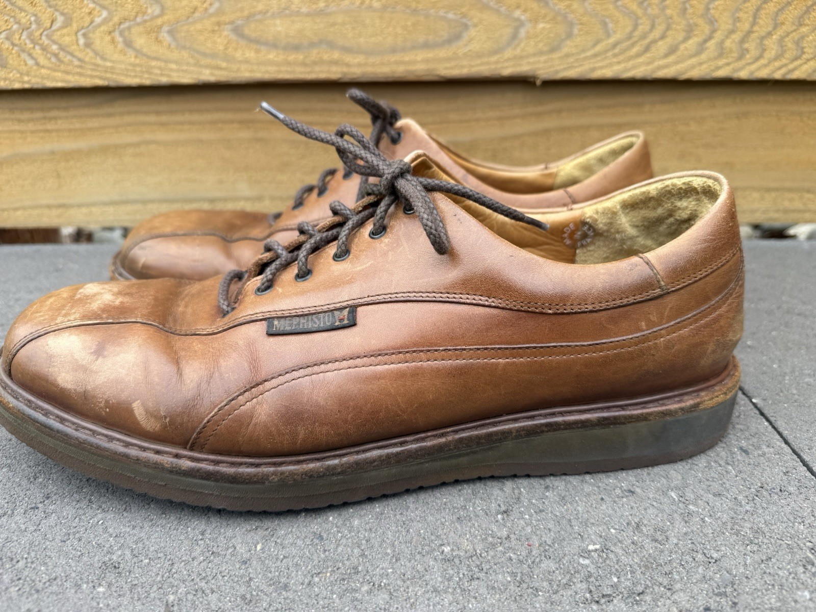 Mephisto Abel Air Relax Goodyear Welt Men’s Size 11.5 Brown Leather Oxford Shoes