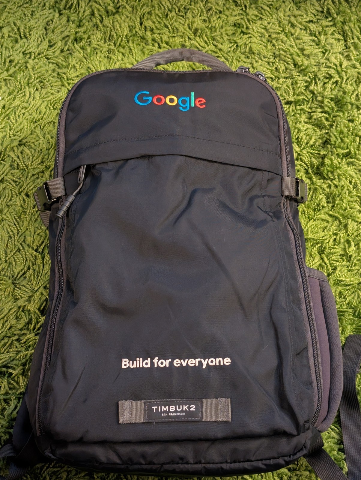 RARE Timbuk2 Division Laptop Backpack Google Edition Black Water Resistant 18L