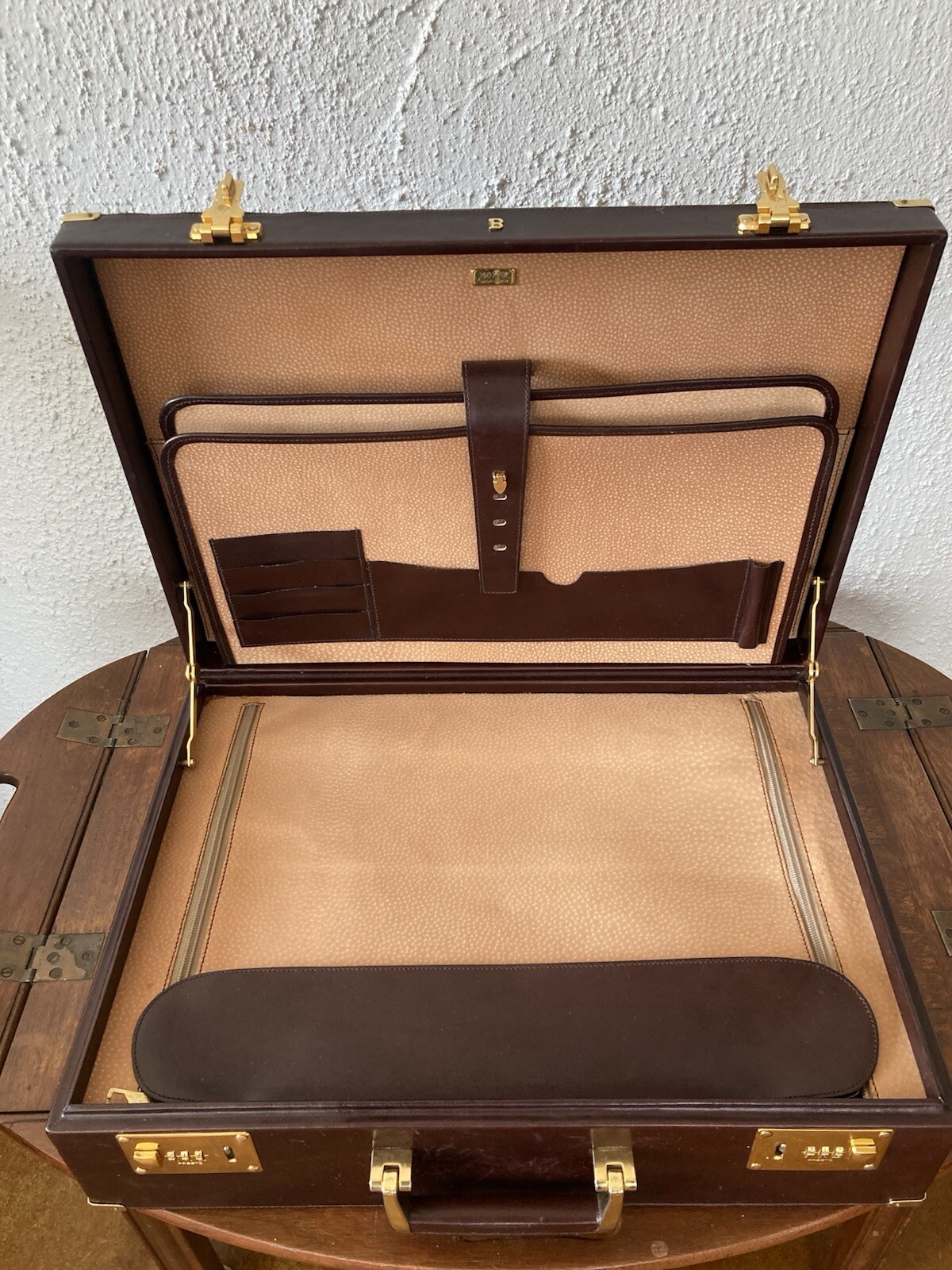 Vintage Leather Briefcase | Bally made in Italy | Hardside briefcase | Attaché