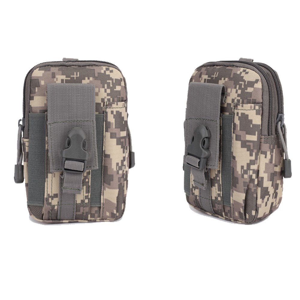 Men’s Tactical Molle Pouch Belt Waist Pack Bag Phone Pocket Travel Running Bag