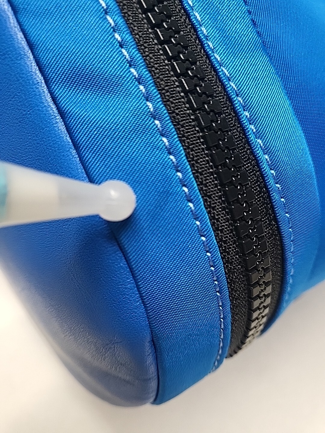 Coach Max Gym Bag Nylon Travel Duffle Bright Blue Black Trim C9835 MSRP $598 NWT