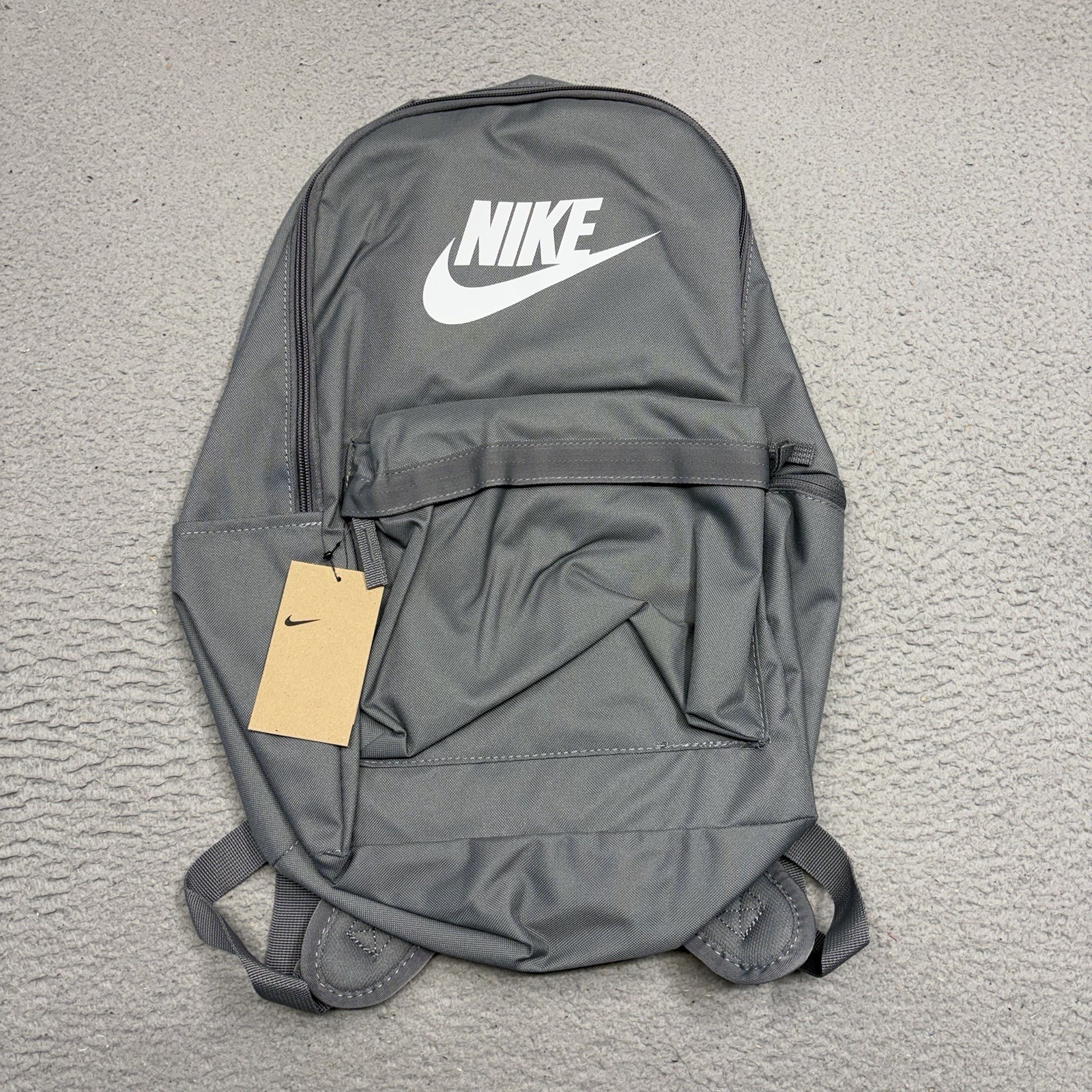 Nike Heritage Backpack 25L Grey White Unisex Sports School Book Bag DC4244 063