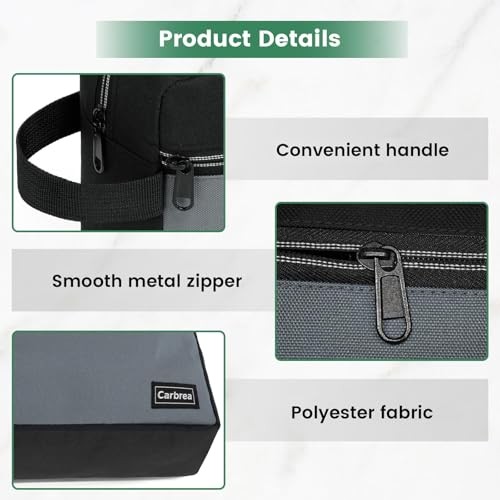 Travel Toiletry Bag Small Dopp Kit for Men Skincare Black