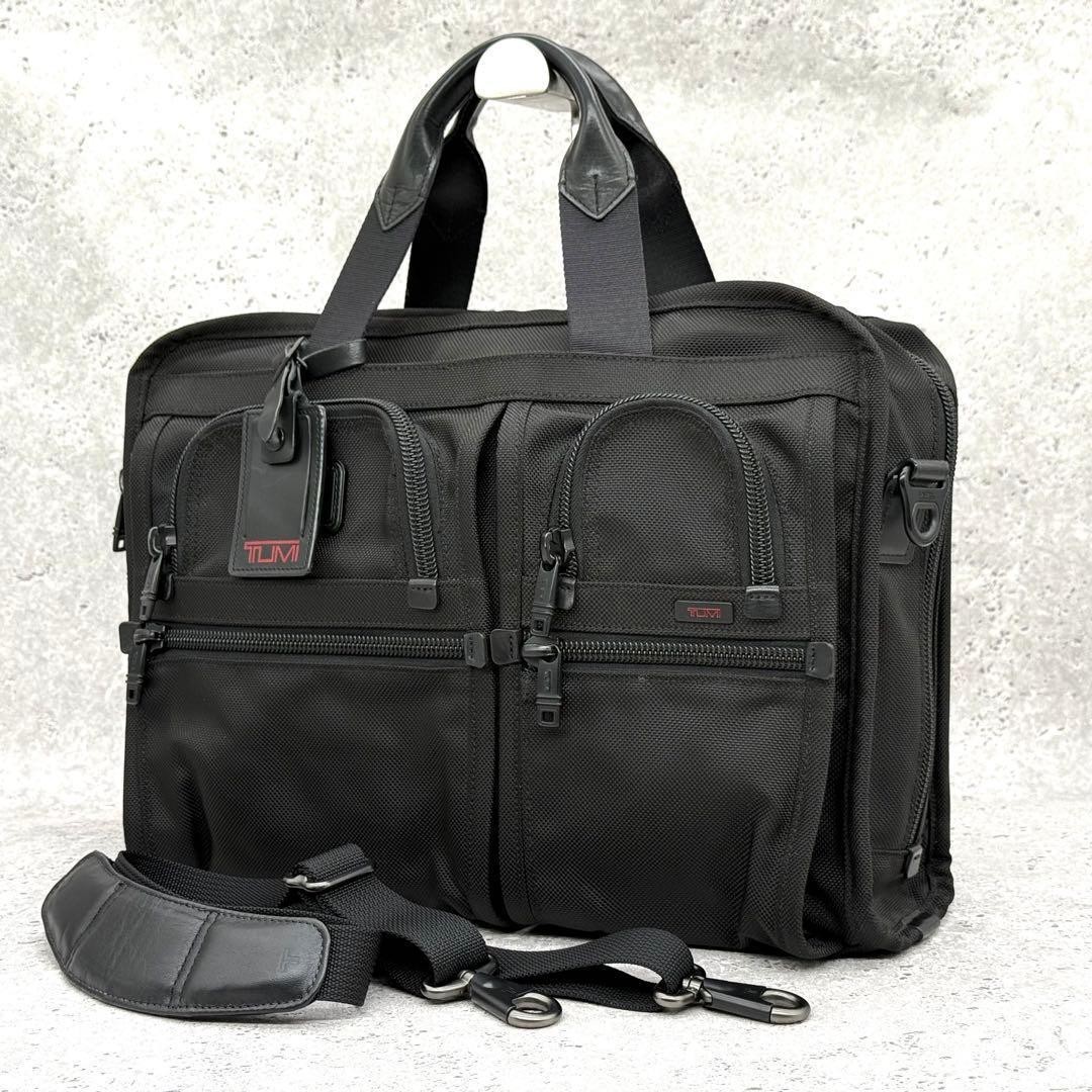 TUMI Alpha Briefcase Business Bag Black 2WAY
