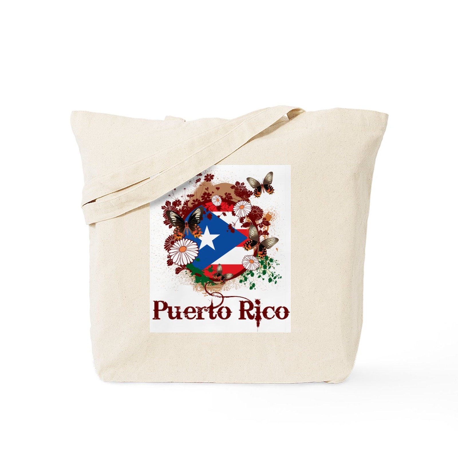 CafePress Butterfly Puerto Rico Tote Bag (273144459)