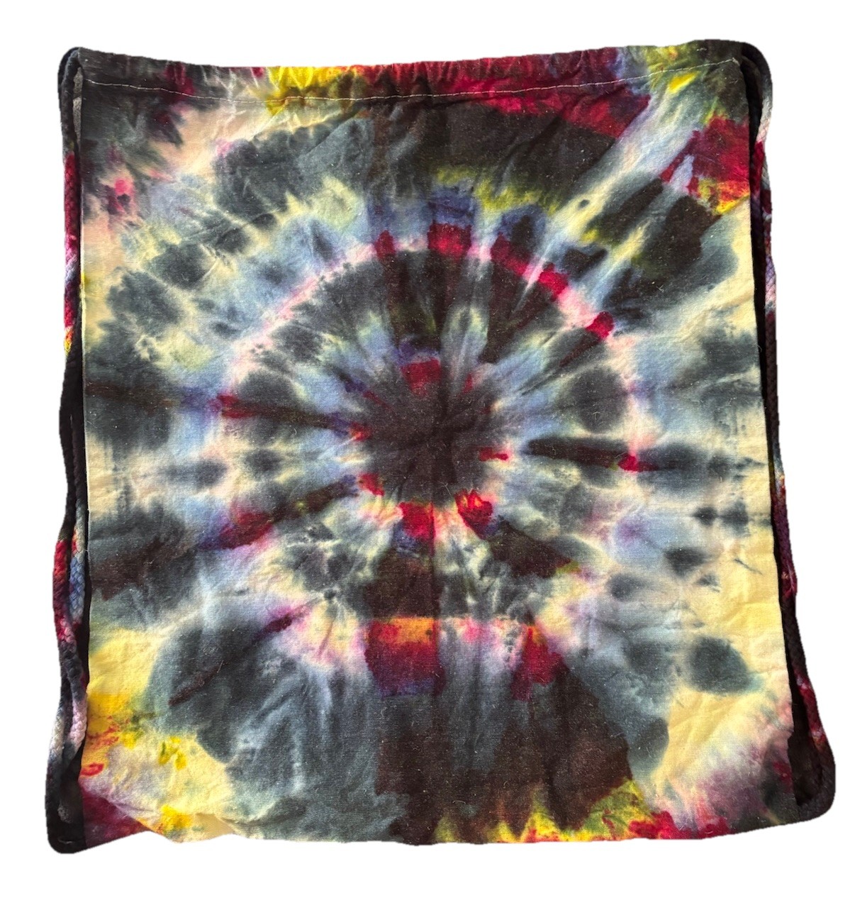 Tie Dye Canvas Drawstring Backpack – 15.5”x13.5”