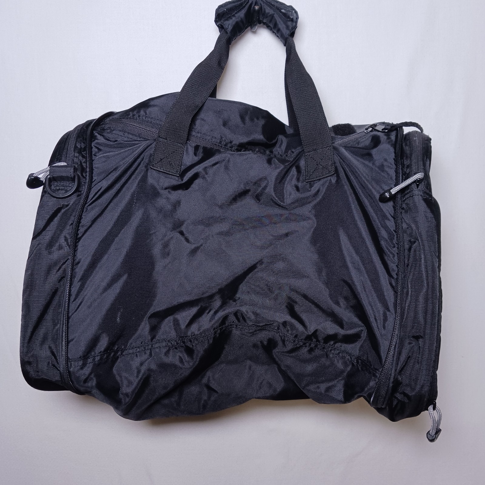 Vintage Nike Ripstop Convertible Back Pack Duffel Bag Black Nylon
