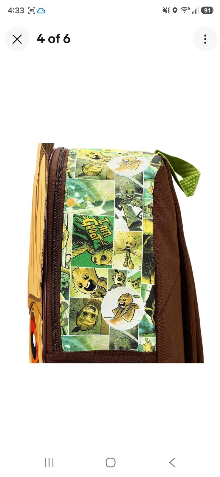 New Guardians of the Galaxy Youth Groot 16″ Backpack – Marvel