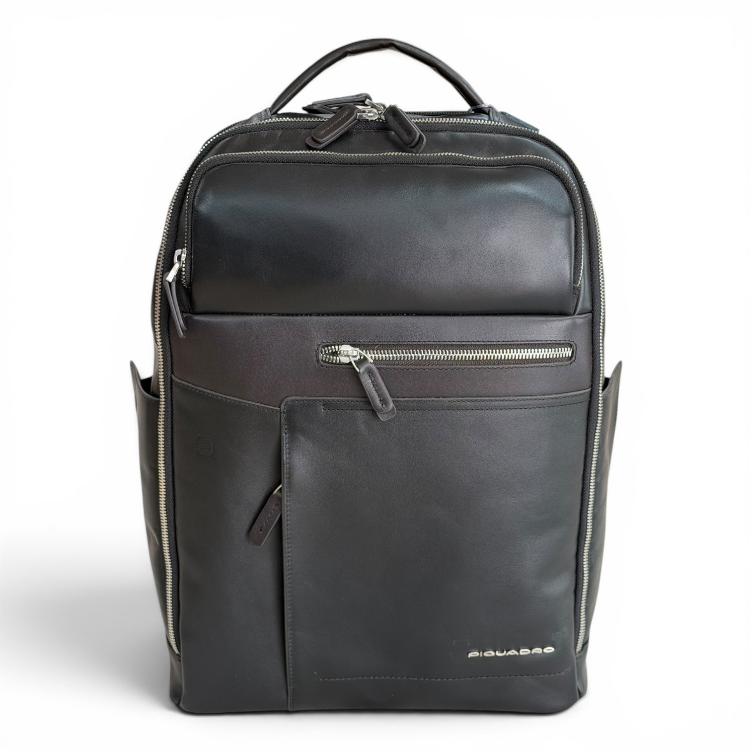 PIQUADRO men’s backpack leather backpack with computer made in Italy notebook