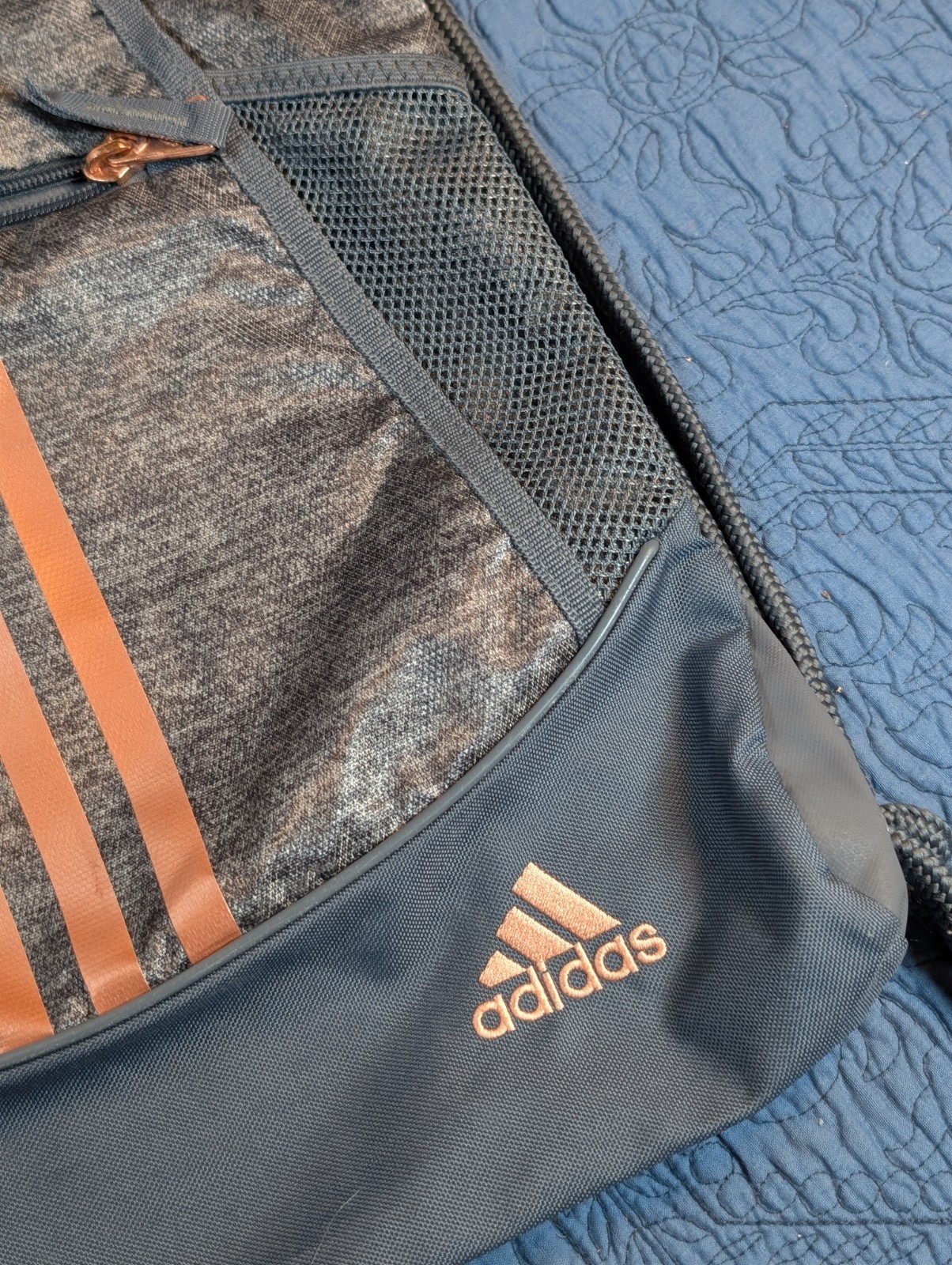 adidas Alliance II Sackpack Drawstring Bag in Jersey Onix Grey/Rose Gold