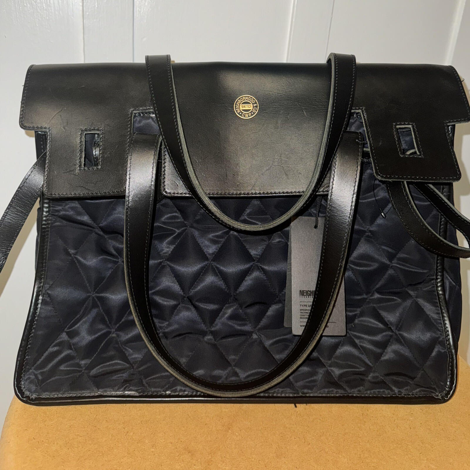 NEIGHBORHOOD x PORTER JP VOYAGER / MEN’S LEATHER QUILTING BAG
