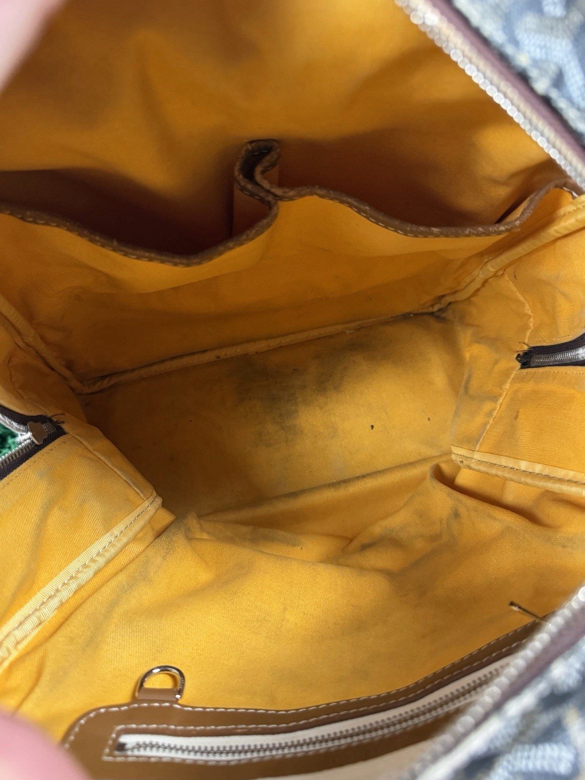Goyard Goyardine Canvas Leather Brown Tan Men’s Backpack – SUPER RARE