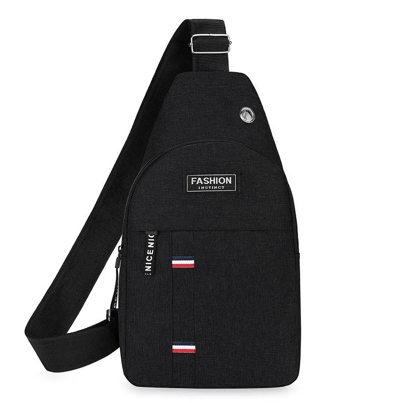 Men’s Canvas Crossbody Sling Bag Shoulder Backpack Casual Travel Chest Pack US