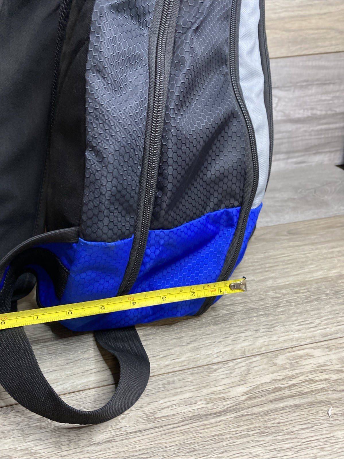 Adidas Sling Backpack Spring Load Crossbody Shoulder Strap 16×20 Black Blue Gray