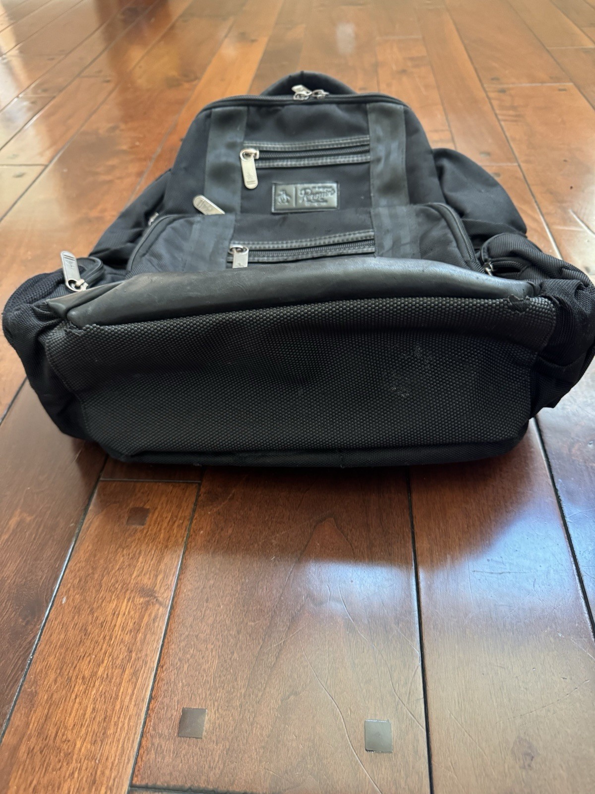 Original Penguin Backpack Travel Work Laptop Bag Organizer Black Heavy Duty